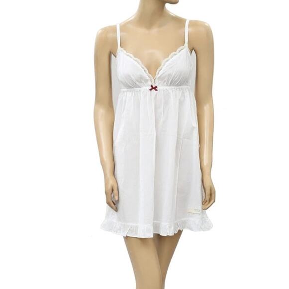 Odd Molly White Lace Mini Dress Slip L Y2K Cottagecore Soft Witch Festival - Picture 2 of 10